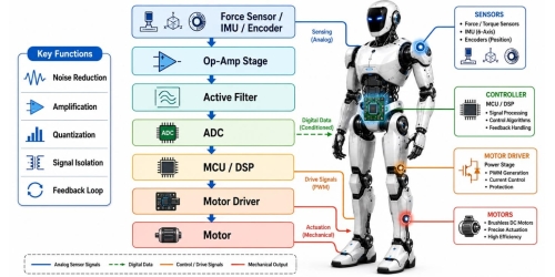 Seinaleen Baldintzapena eta ADC Diseinua Robotikan