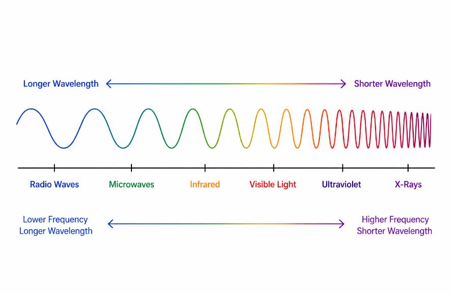 Wavelengths in wireless networks